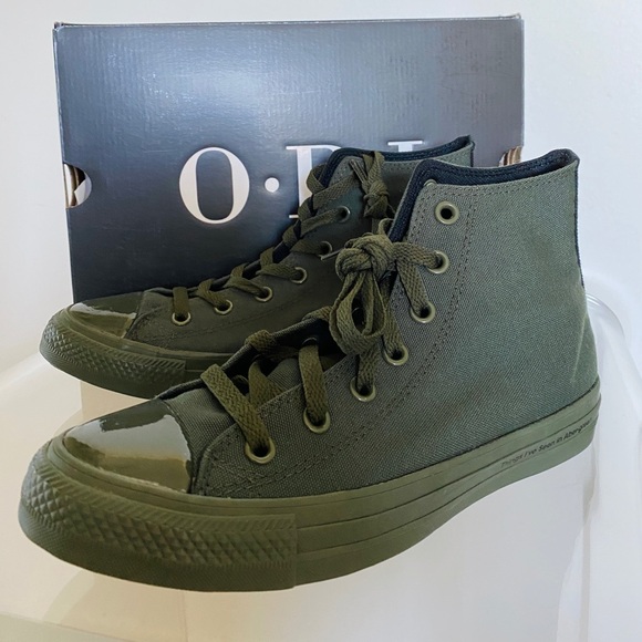 army green converse all stars